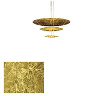 Gold Foil Brushed Nickel Lobby Chandelier-MinimalisticDecor.com