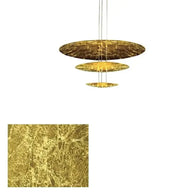 Gold Foil Brushed Nickel Lobby Chandelier-MinimalisticDecor.com