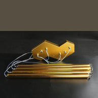 Gold Tubes LED Minimalistic Chandelier - Electroplated-MinimalisticDecor.com