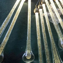 Gold Water Drop Crystal Pendant LED Chandelier Lighting-MinimalisticDecor.com