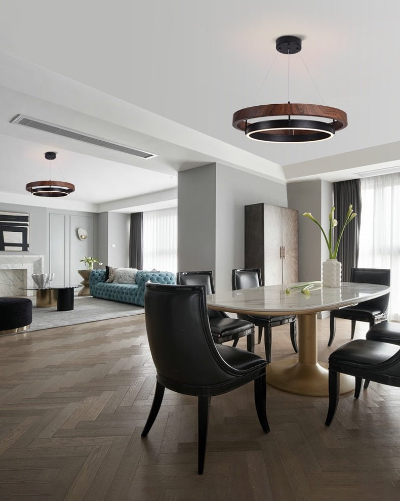 Grace LED Chandelier - Double Circular Chandelier-MinimalisticDecor.com