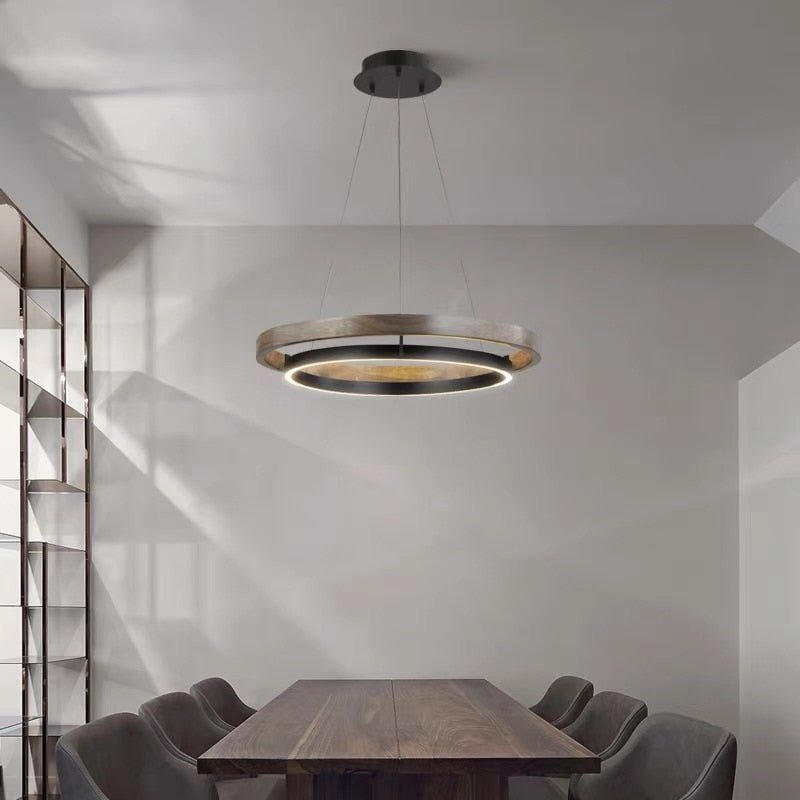 Grace LED Chandelier - Double Circular Chandelier-MinimalisticDecor.com