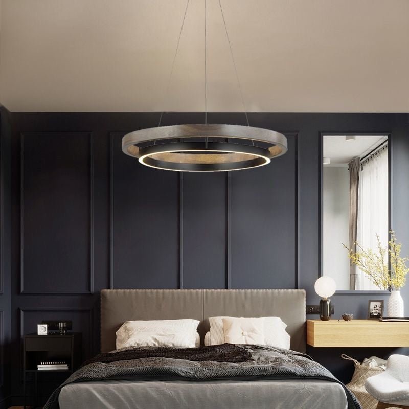Grace LED Chandelier - Double Circular Chandelier-MinimalisticDecor.com