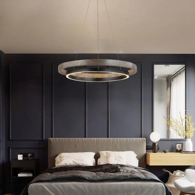 Grace LED Chandelier - Double Circular Chandelier-MinimalisticDecor.com