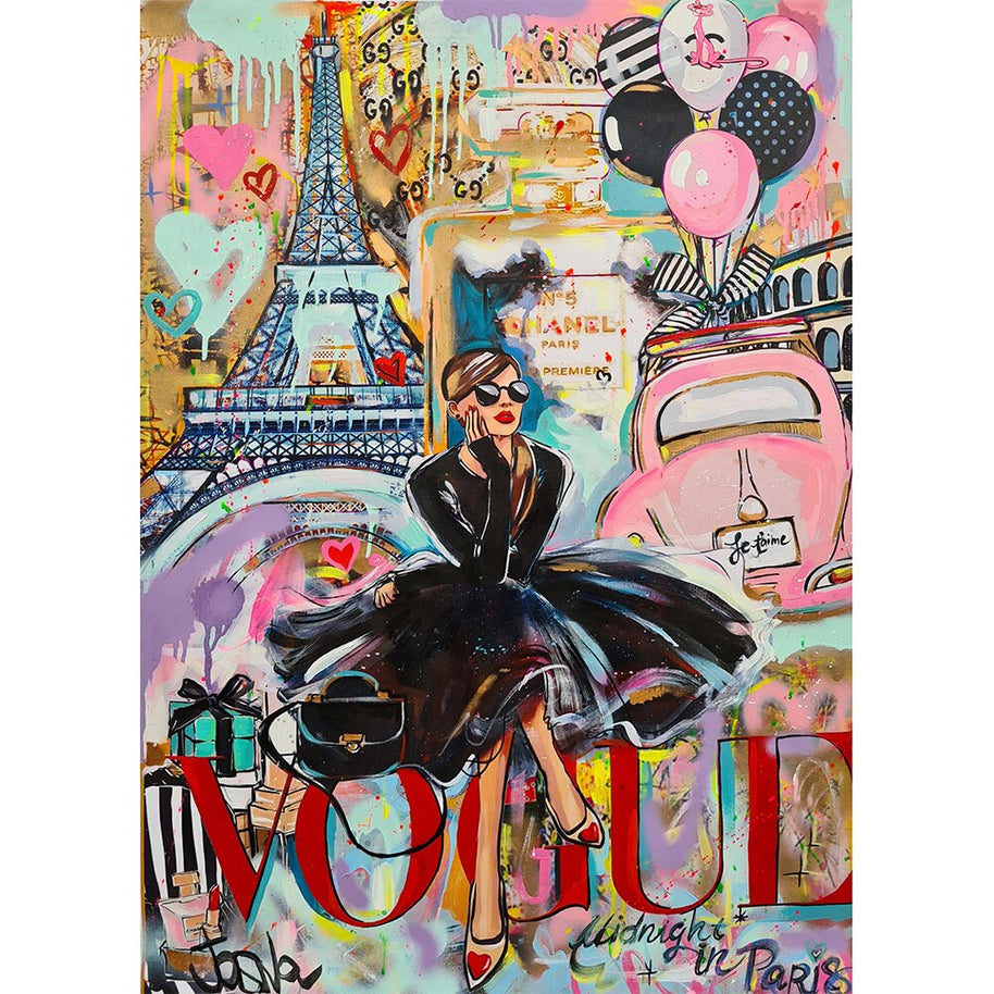 Graffiti Art Hepburn Canvas Wall Art-MinimalisticDecor.com