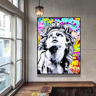 Graffiti Art of David Canvas Wall Art-MinimalisticDecor.com