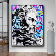 Graffiti Art of David Canvas Wall Art-MinimalisticDecor.com