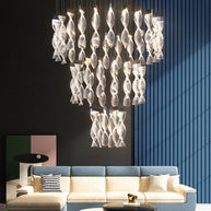 Grand Twirl Staircase Chandelier: Premium Lighting Solution-MinimalisticDecor.com