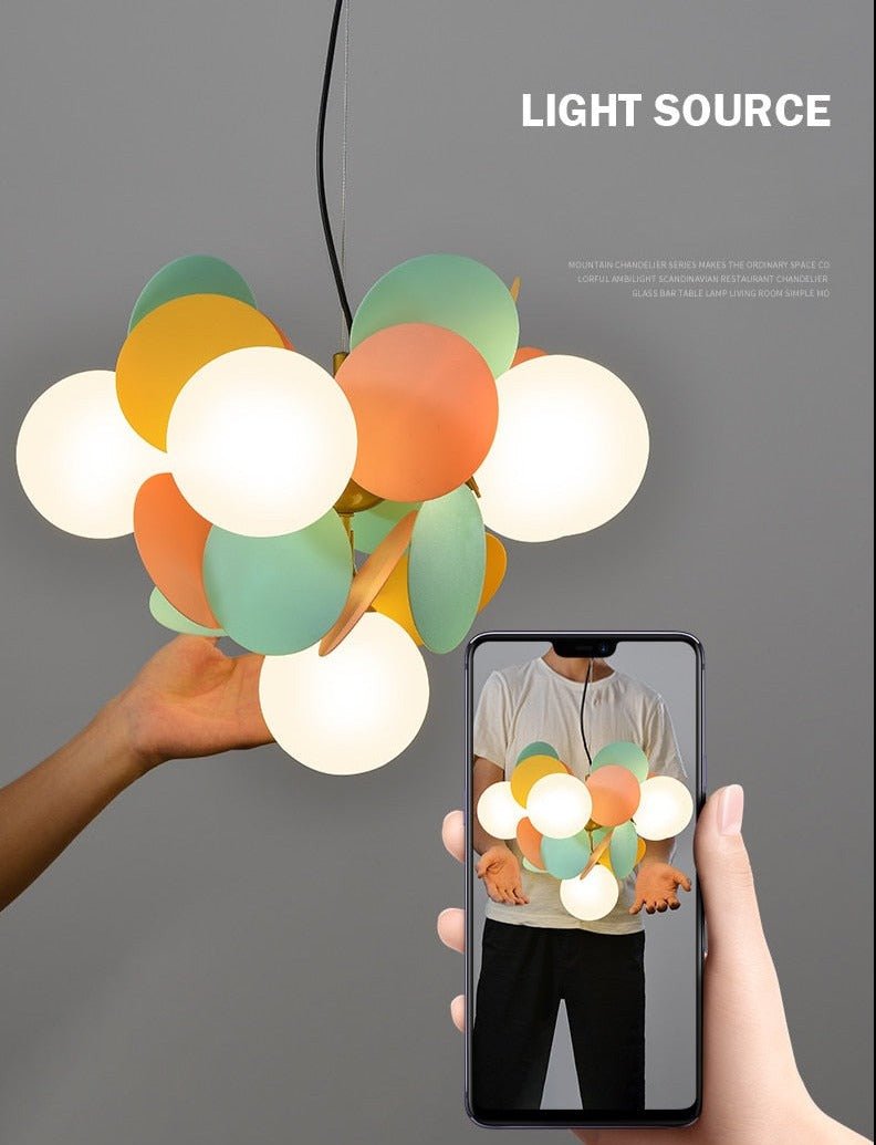 Grape Design Glass Chandelier - Unique & Elegant Lighting-MinimalisticDecor.com