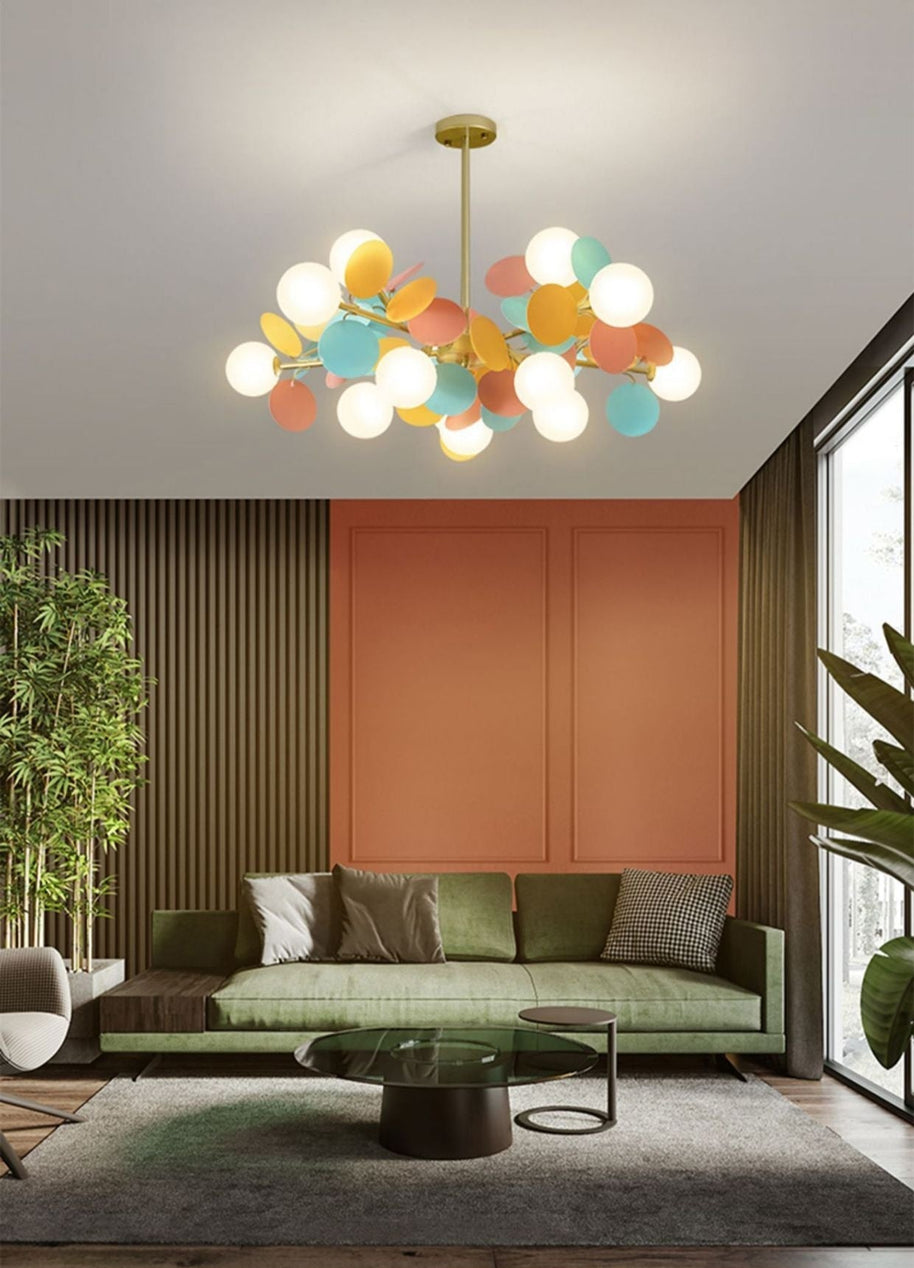Grape Design Glass Chandelier - Unique & Elegant Lighting-MinimalisticDecor.com