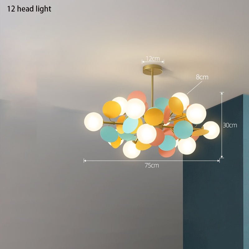 Grape Design Glass Chandelier - Unique & Elegant Lighting-MinimalisticDecor.com
