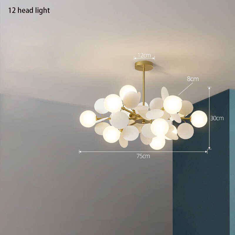 Grape Design Glass Chandelier - Unique & Elegant Lighting-MinimalisticDecor.com