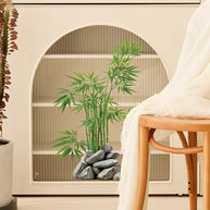 Green Bamboo Leaf Plant Wall Sticker – Vinyl Wall Decal-MinimalisticDecor