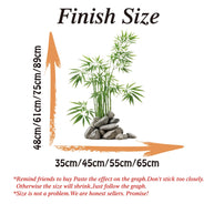 Green Bamboo Leaf Plant Wall Sticker – Vinyl Wall Decal-MinimalisticDecor