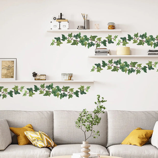 Green Plant Vine Wall Sticker – PVC Wall Decal-MinimalisticDecor