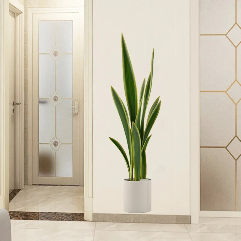Green Plants Potted Wall Sticker – Removable PVC Wall Decal-MinimalisticDecor