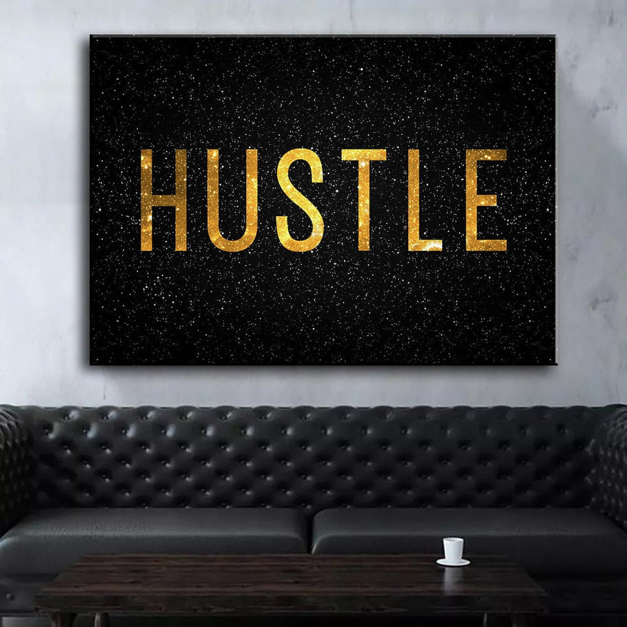 Grind Hustle Success Motivational Posters Canvas Wall Art-MinimalisticDecor.com