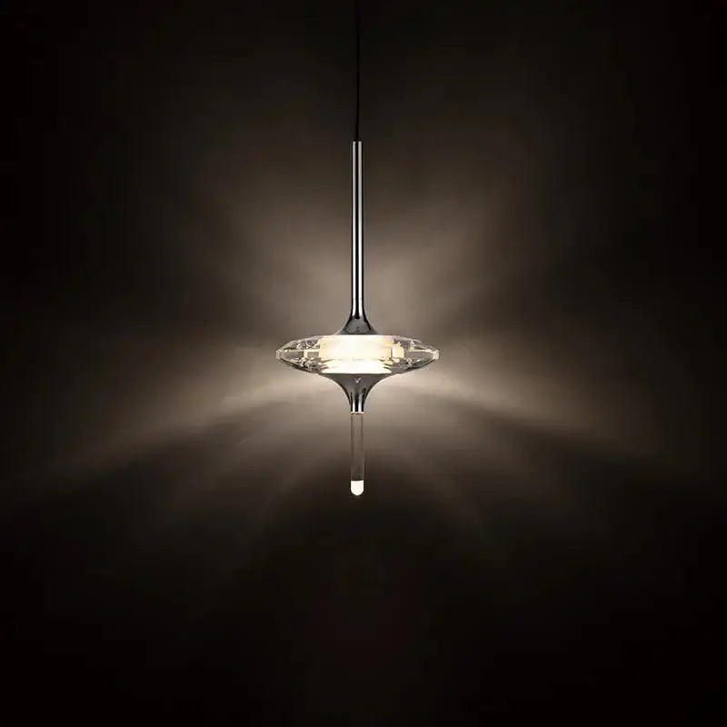 Hand Blown Crystal Glass Meteor Chandelier – Light for Hallways-MinimalisticDecor.com
