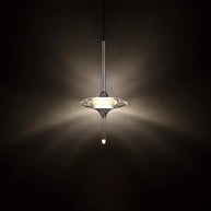 Hand Blown Crystal Glass Meteor Chandelier – Light for Hallways-MinimalisticDecor.com