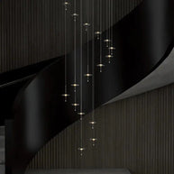 Hand Blown Crystal Glass Meteor Chandelier – Light for Hallways-MinimalisticDecor.com