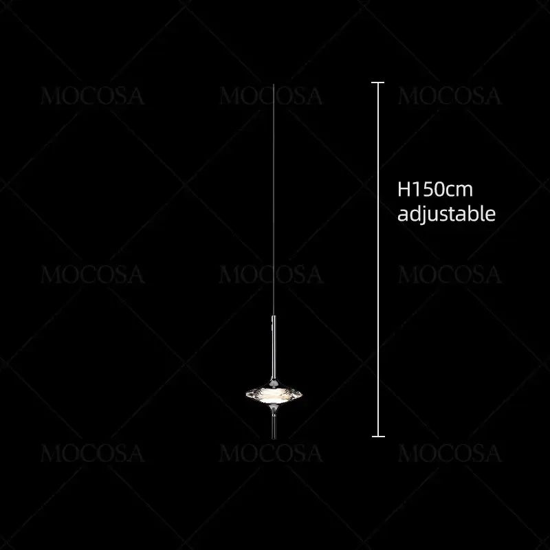 Hand Blown Crystal Glass Meteor Chandelier – Light for Hallways-MinimalisticDecor.com