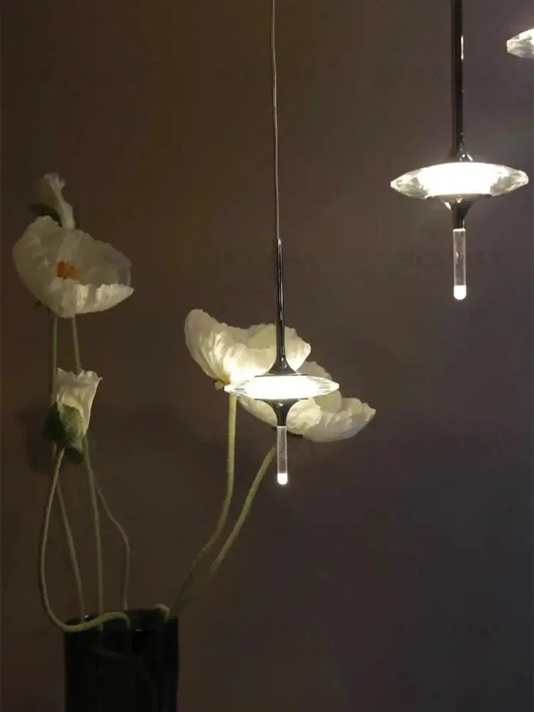 Hand Blown Crystal Glass Meteor Chandelier – Light for Hallways-MinimalisticDecor.com
