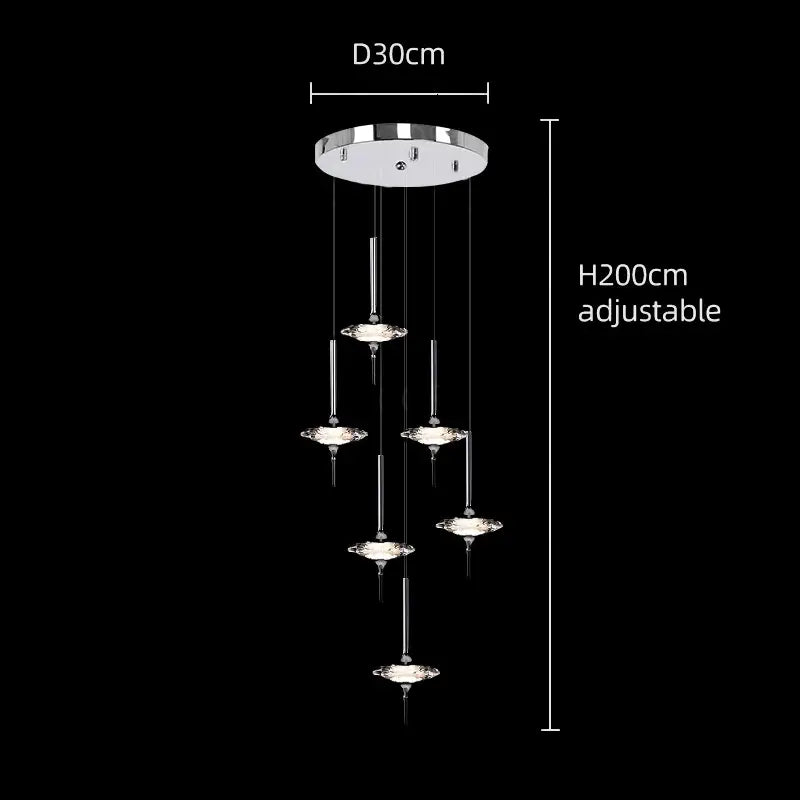 Hand Blown Crystal Glass Meteor Chandelier – Light for Hallways-MinimalisticDecor.com
