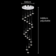 Hand Blown Crystal Glass Meteor Chandelier – Light for Hallways-MinimalisticDecor.com