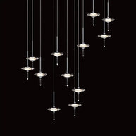 Hand Blown Crystal Glass Meteor Chandelier – Light for Hallways-MinimalisticDecor.com