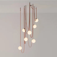Hanging Belt Globes Chandelier – Unique Suspended Design-MinimalisticDecor.com