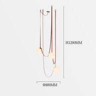 Hanging Belt Globes Chandelier – Unique Suspended Design-MinimalisticDecor.com