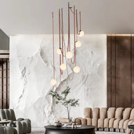 Hanging Belt Globes Chandelier – Unique Suspended Design-MinimalisticDecor.com