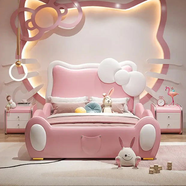 Hello Kitty Girls Bed Set – Adorable Bedroom Furniture-MinimalisticDecor.com