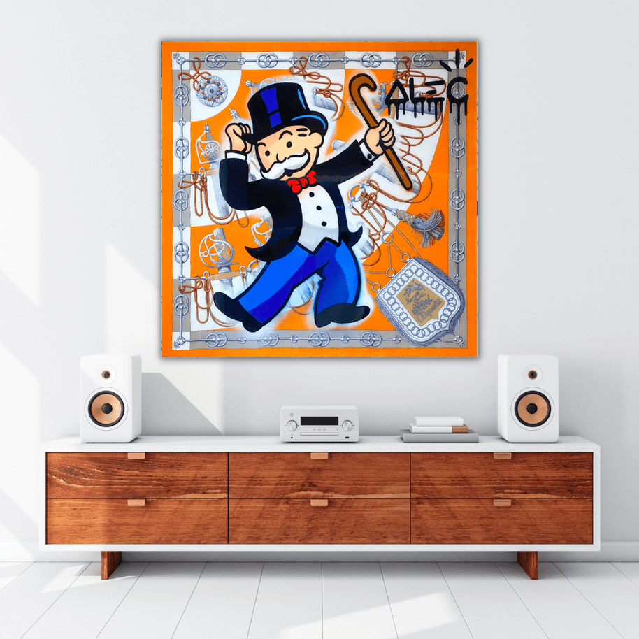 Hermes Collection: Alec Monopoly Wall Art-MinimalisticDecor.com