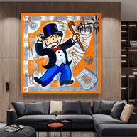 Hermes Collection: Alec Monopoly Wall Art-MinimalisticDecor.com