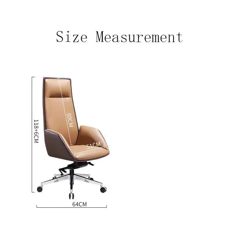High-Quality Swivel Executive Office Chair – Modern Leather Chair-MinimalisticDecor.com