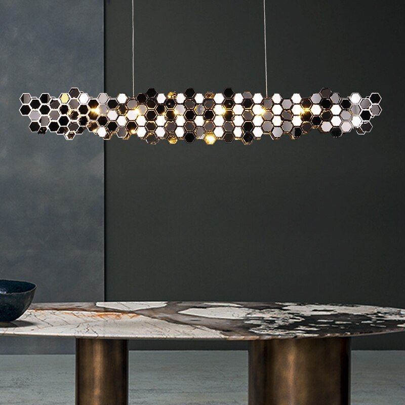 Honeycomb Chandelier - Elegant Lighting Fixture-MinimalisticDecor.com