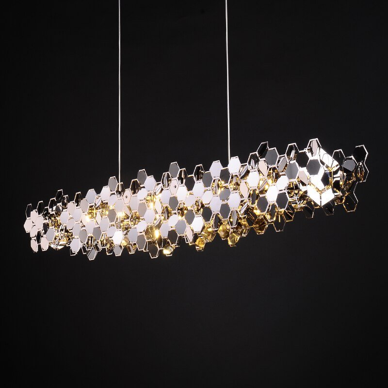 Honeycomb Chandelier - Elegant Lighting Fixture-MinimalisticDecor.com
