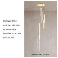 Hooked Bars Linear Staircase Chandelier Lighting-MinimalisticDecor.com