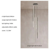 Hooked Bars Linear Staircase Chandelier Lighting-MinimalisticDecor.com