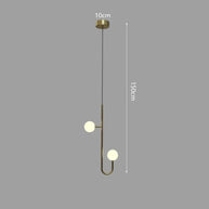 Hooked Globes Staircase Chandelier – Modern Pendant for Stairwells-MinimalisticDecor.com