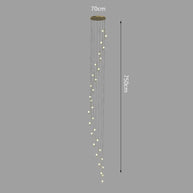 Hooked Globes Staircase Chandelier – Modern Pendant for Stairwells-MinimalisticDecor.com