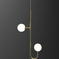 Hooked Globes Staircase Chandelier – Modern Pendant for Stairwells-MinimalisticDecor.com