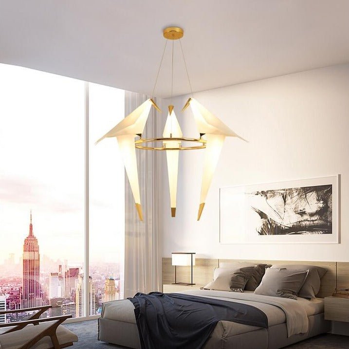 Humming Bird Cage Pendant Light – Artistic Charm Meets Ambient Elegance-MinimalisticDecor.com