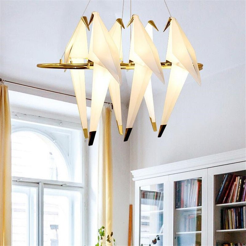 Humming Bird Cage Pendant Light – Artistic Charm Meets Ambient Elegance-MinimalisticDecor.com