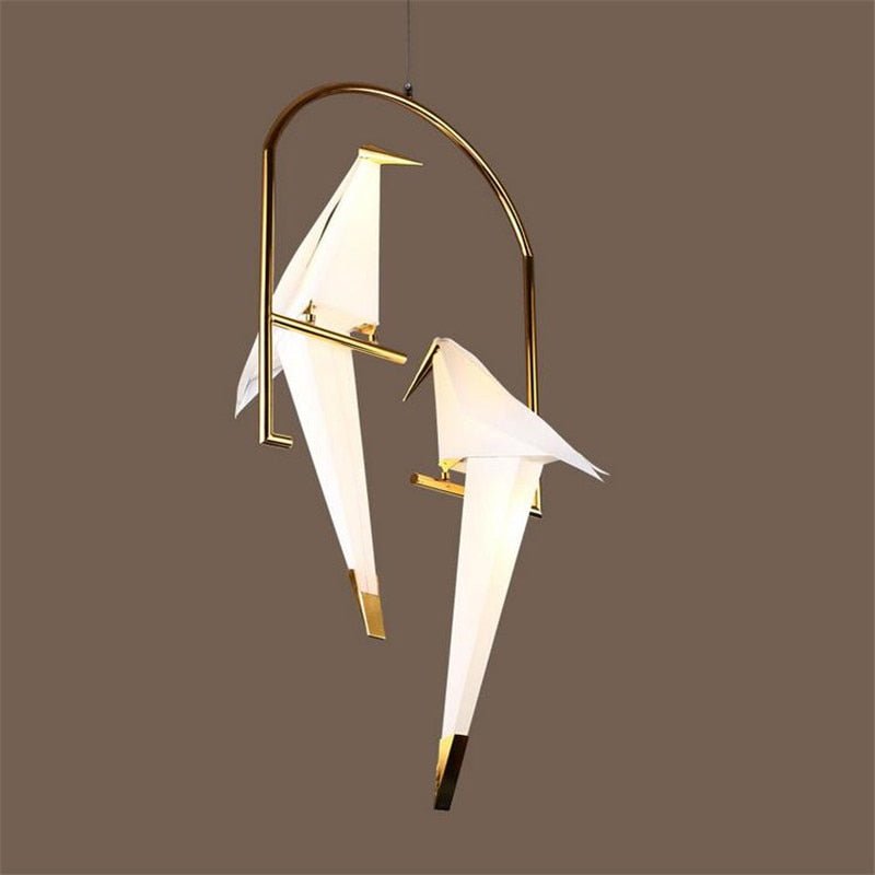 Humming Bird Cage Pendant Light – Artistic Charm Meets Ambient Elegance-MinimalisticDecor.com