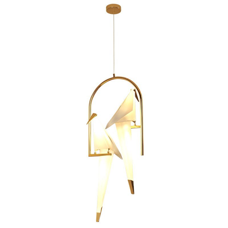 Humming Bird Cage Pendant Light – Artistic Charm Meets Ambient Elegance-MinimalisticDecor.com
