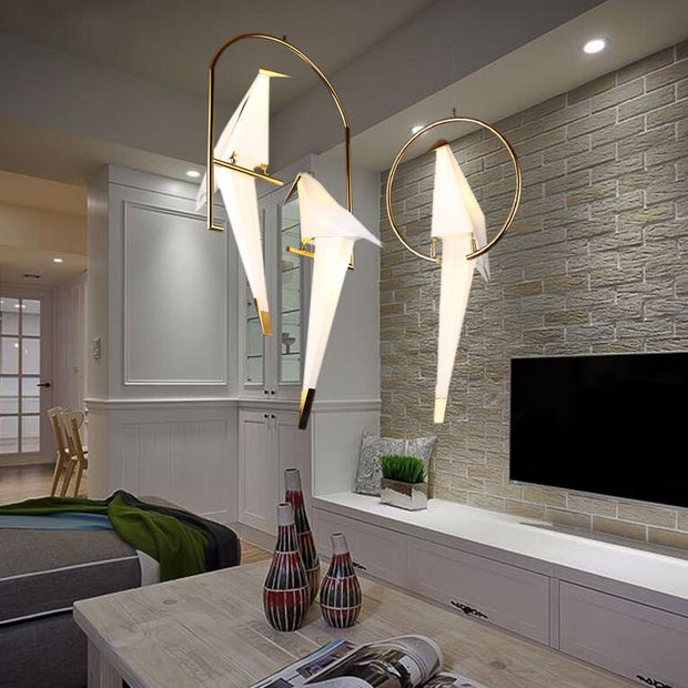 Humming Bird Cage Pendant Light – Artistic Charm Meets Ambient Elegance-MinimalisticDecor.com