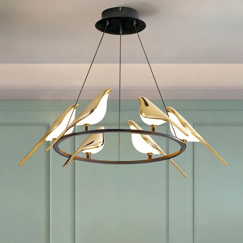 Humming Bird Shaped Acrylic Chandelier – Graceful Lighting with Artistic Flair-MinimalisticDecor.com