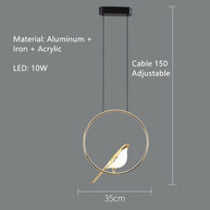 Humming Bird Shaped Acrylic Chandelier – Graceful Lighting with Artistic Flair-MinimalisticDecor.com